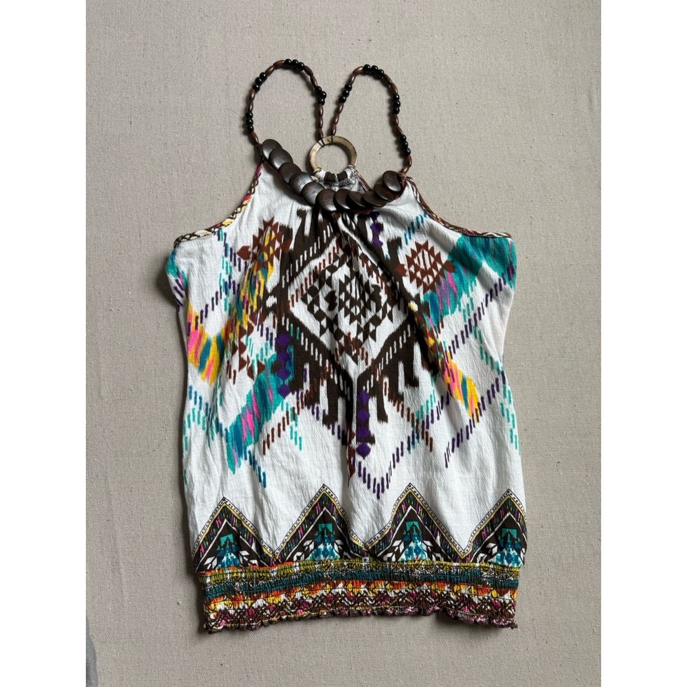 Beaded Beach Tank Top XL